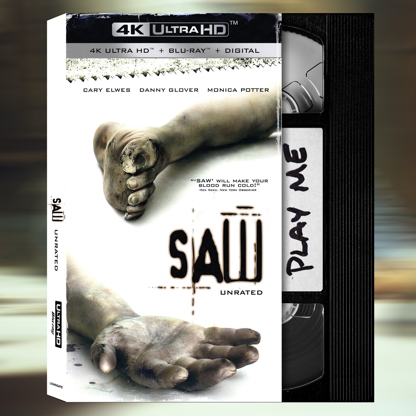 Retro VHS Slipcover Series #3: SAW (2004)